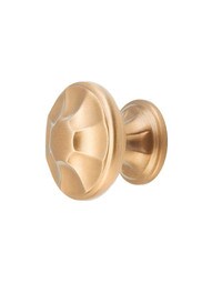 Empire Cabinet Knob - 1 3/8 inch Diameter in Brushed Bronze.